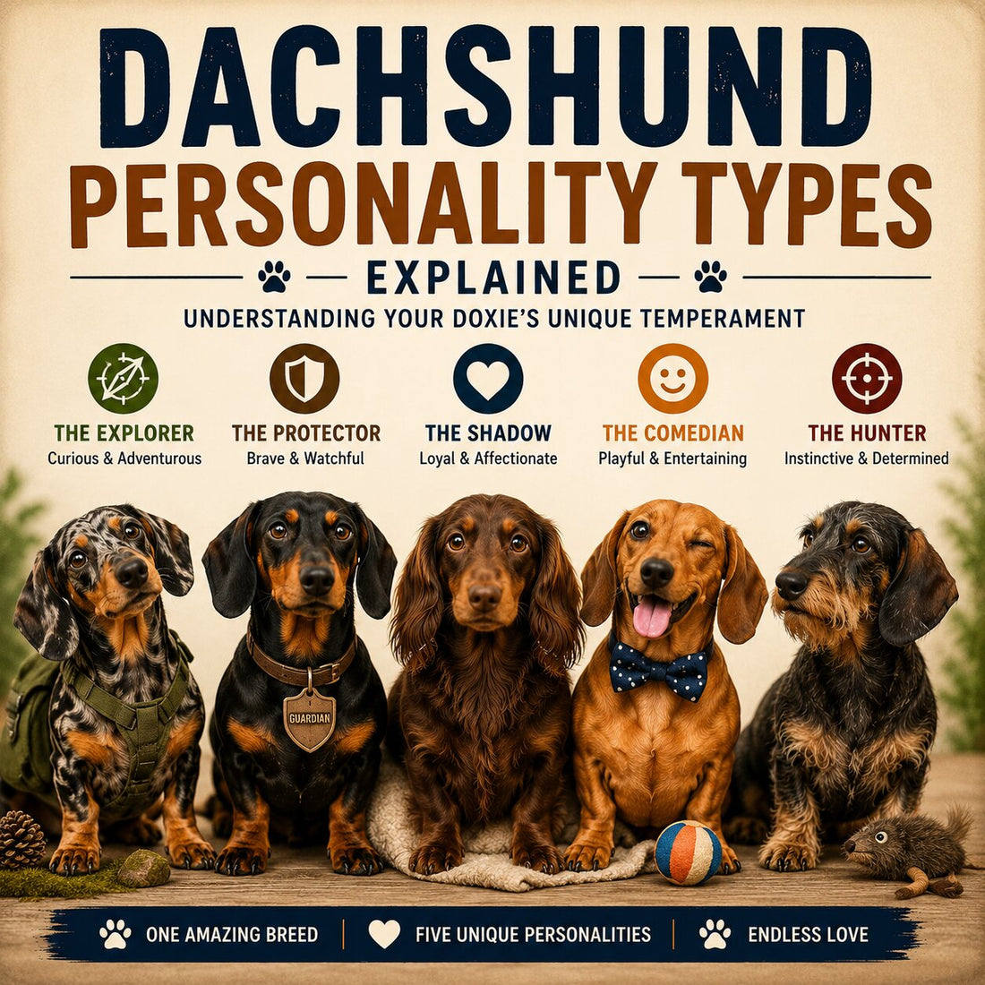 🐾 Dachshund Personality Types: Know Your Doxie's Temperament