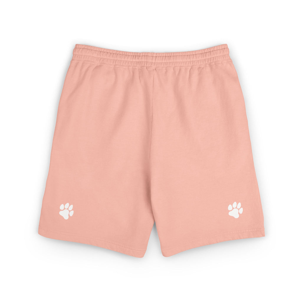 Unisex Garment-Dyed Lightweight Fleece Sweat Shorts / Paws Back