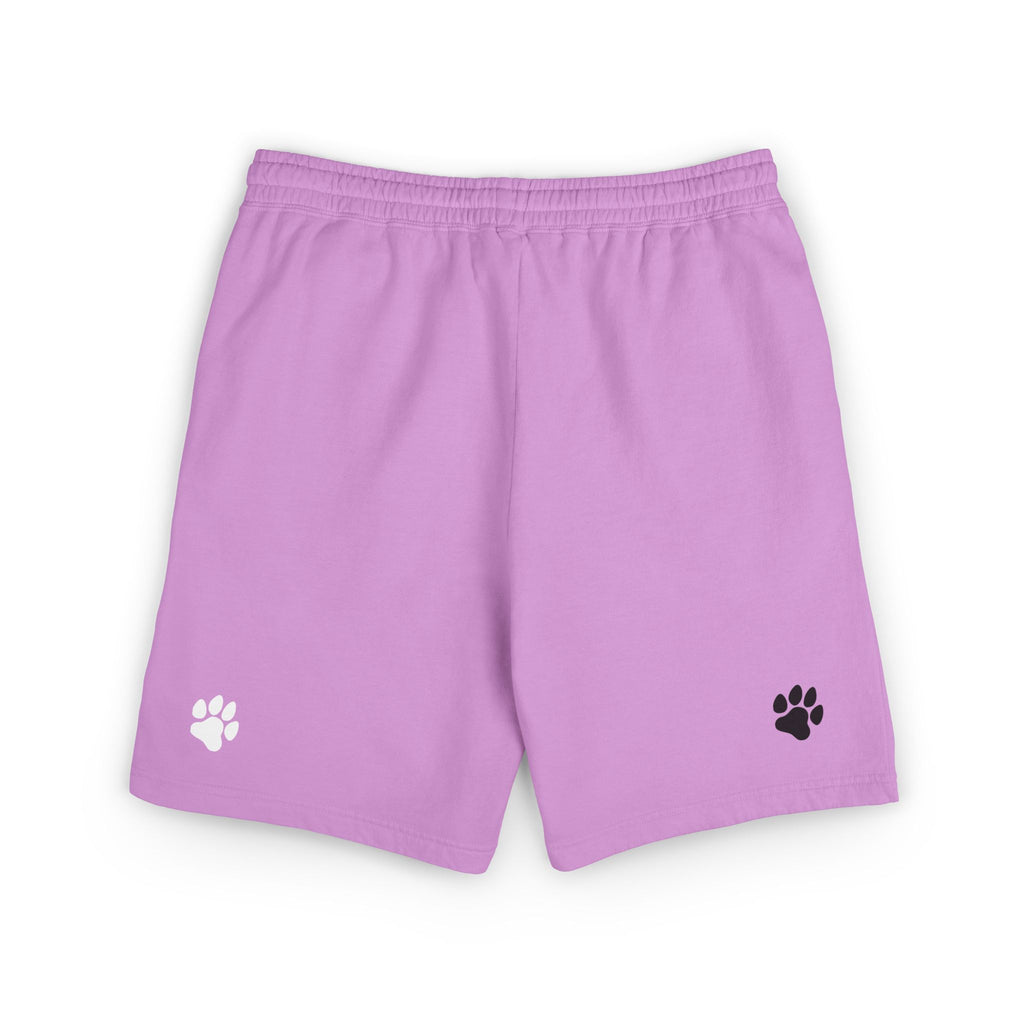Unisex Garment-Dyed Lightweight Fleece Sweat Shorts / Paws Back