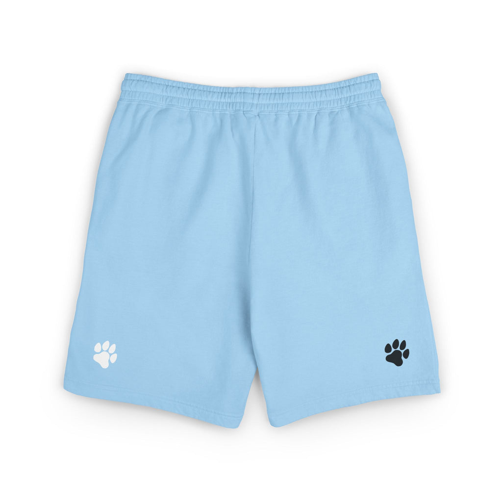 Unisex Garment-Dyed Lightweight Fleece Sweat Shorts / Paws Back