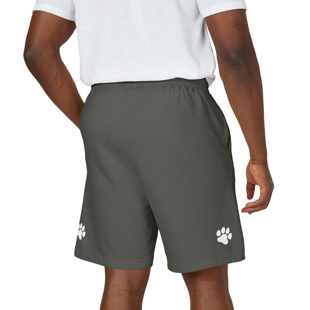 Unisex Garment-Dyed Lightweight Fleece Sweat Shorts / Paws Back