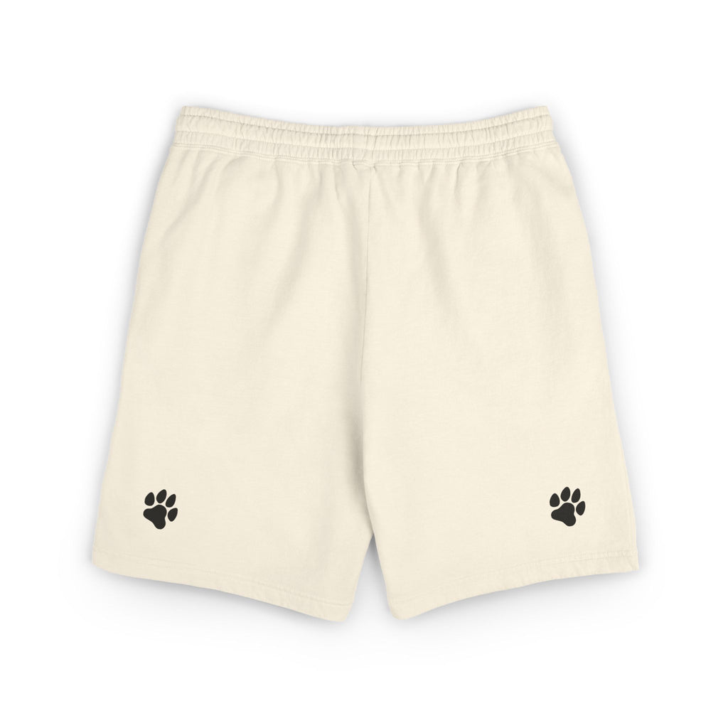 Unisex Garment-Dyed Lightweight Fleece Sweat Shorts / Paws Back