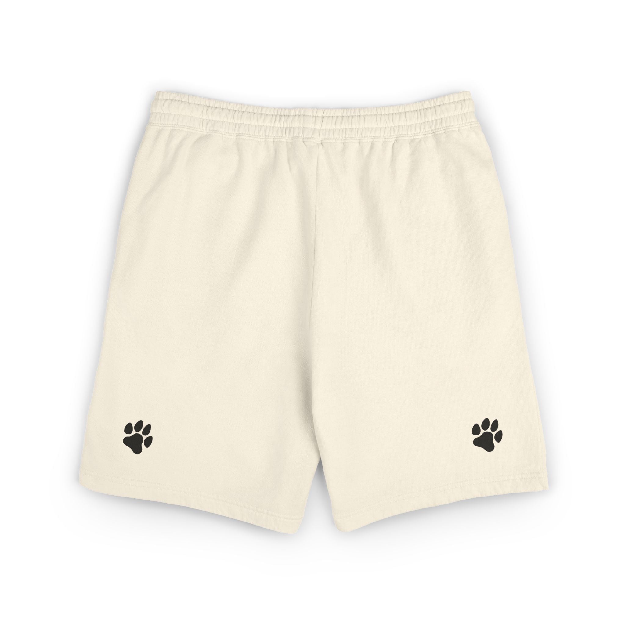 Unisex Garment-Dyed Lightweight Fleece Sweat Shorts / Paws Back
