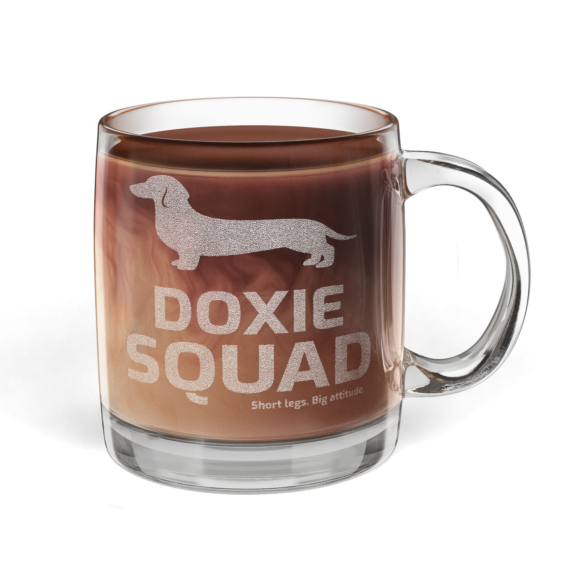 Glass Coffee Mug, 12.25oz (Engraving)