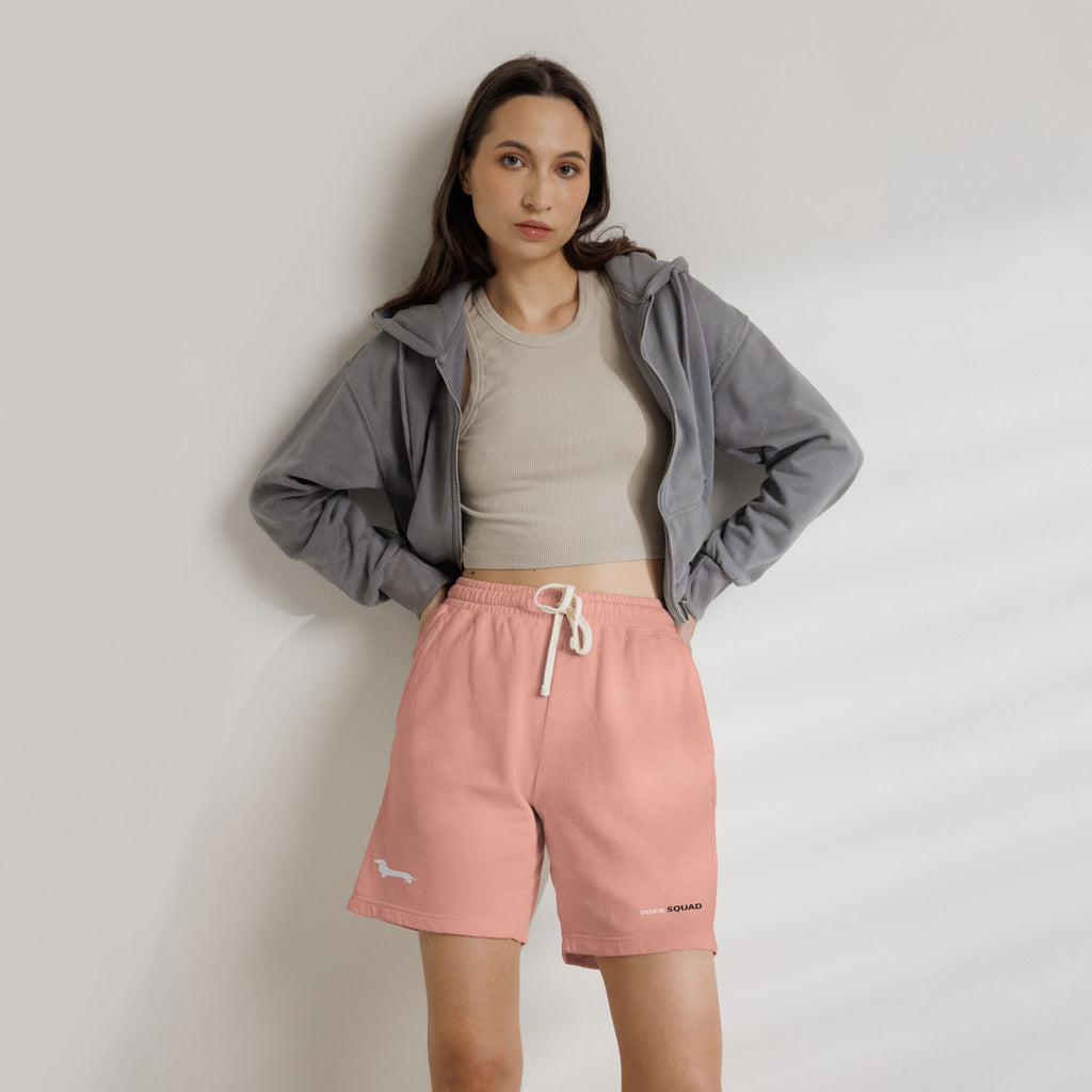Unisex Garment-Dyed Lightweight Fleece Sweat Shorts / Paws Back
