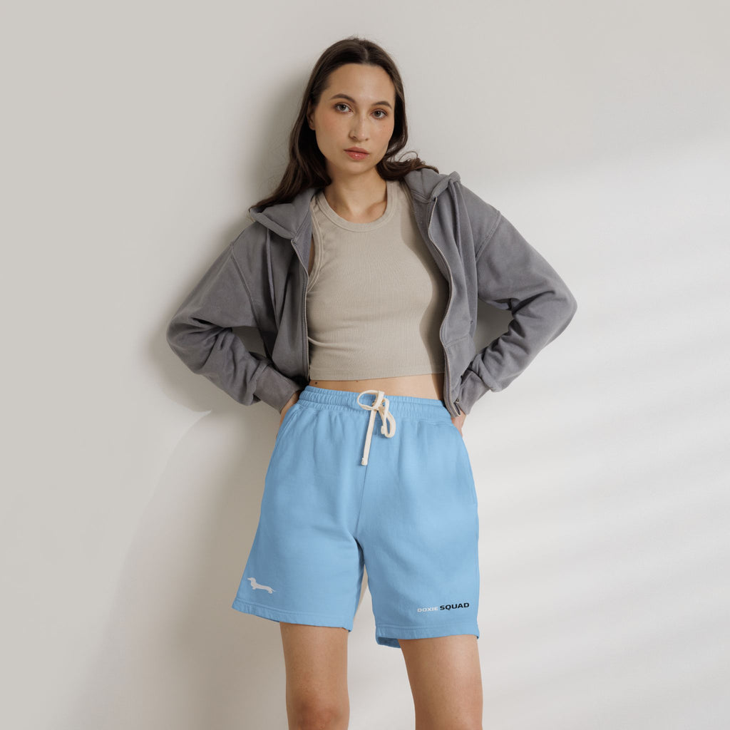 Unisex Garment-Dyed Lightweight Fleece Sweat Shorts / Paws Back