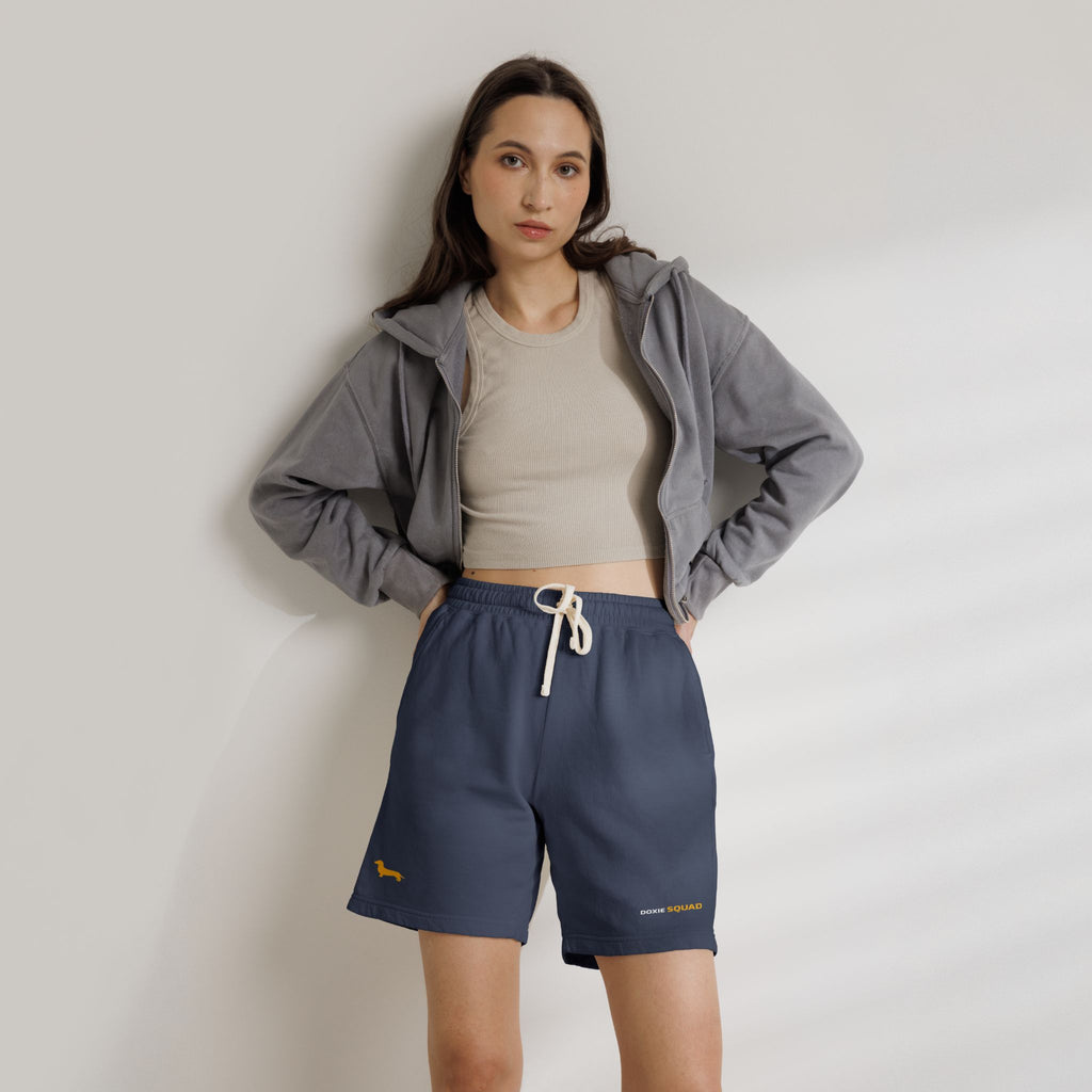 Unisex Garment-Dyed Lightweight Fleece Sweat Shorts / Paws Back