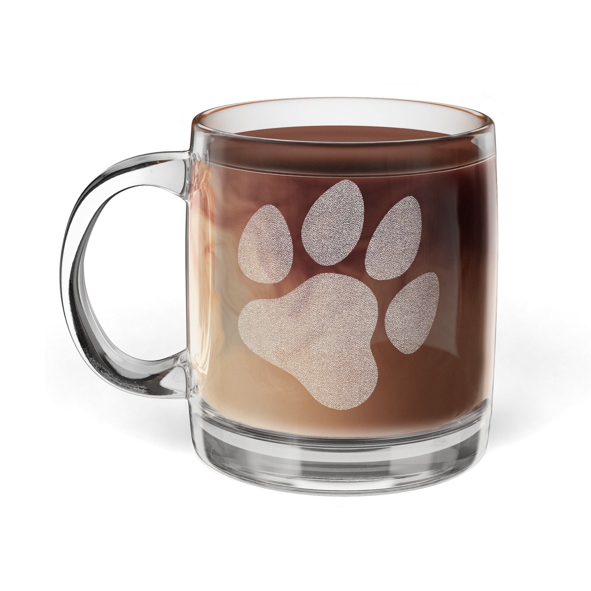 Glass Coffee Mug, 12.25oz (Engraving)