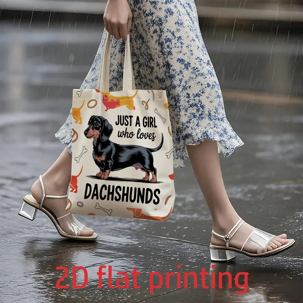 Just a Girl Who Loves Dachshunds™ | Premium Tote Bag for Sausage Dog Lovers