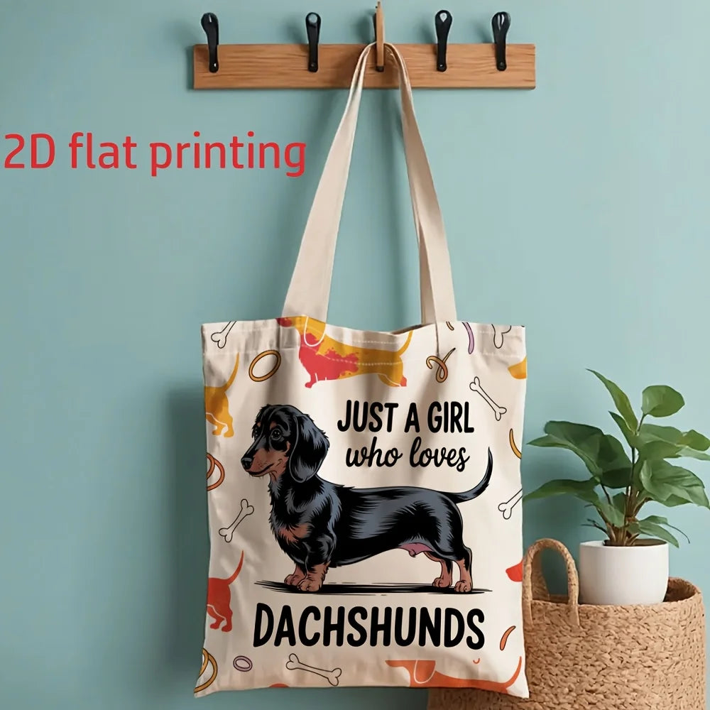 Just a Girl Who Loves Dachshunds™ | Premium Tote Bag for Sausage Dog Lovers