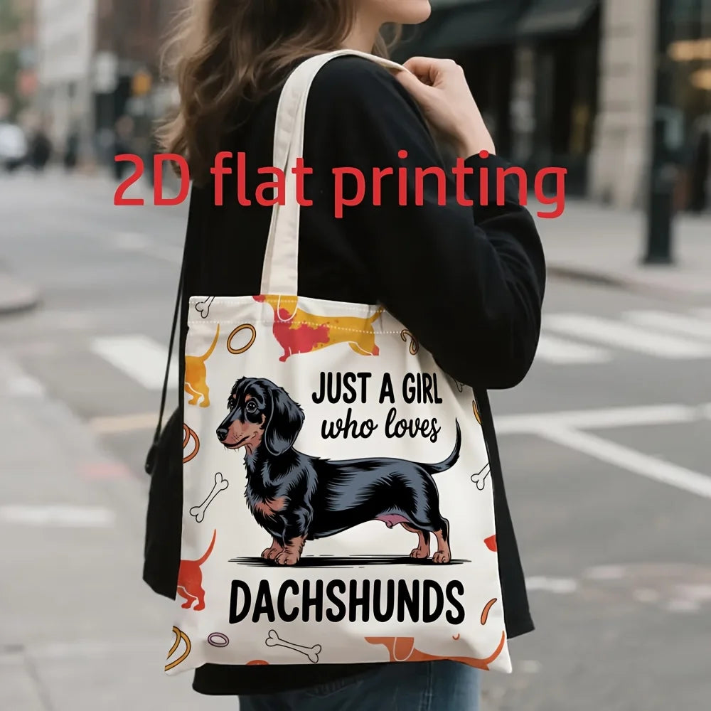 Just a Girl Who Loves Dachshunds™ | Premium Tote Bag for Sausage Dog Lovers