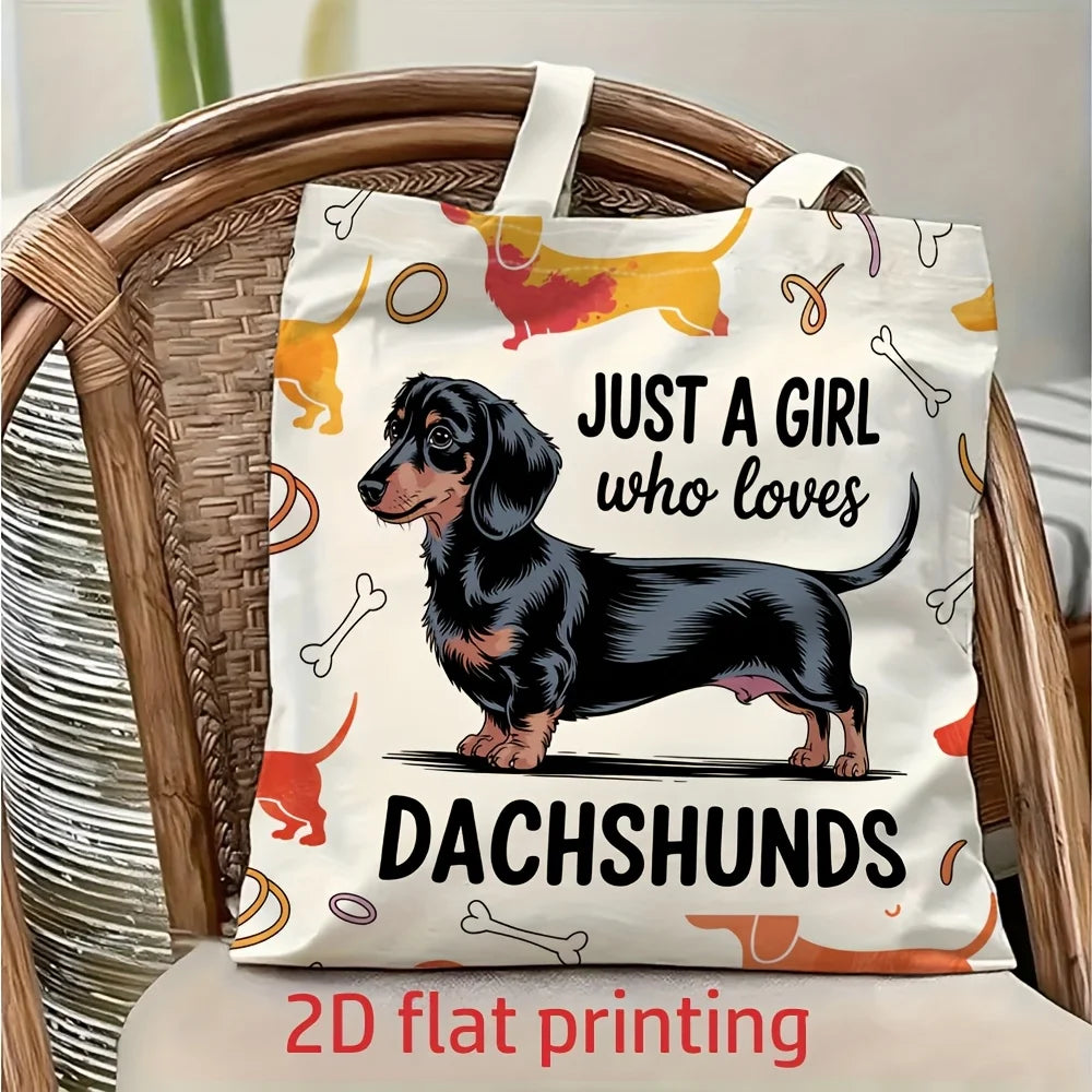 Just a Girl Who Loves Dachshunds™ | Premium Tote Bag for Sausage Dog Lovers