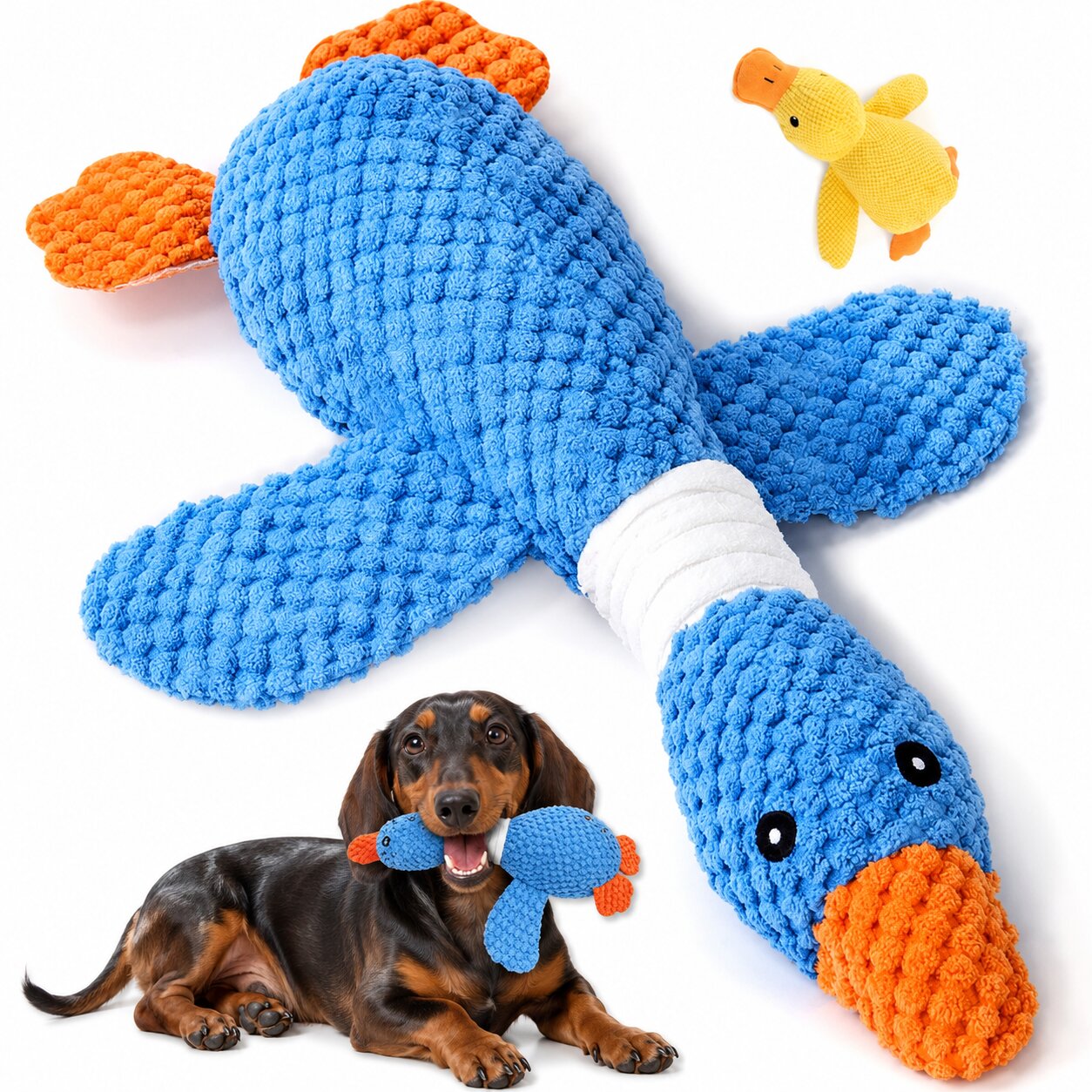 Dachshund Squeaky Plush Toy™ | Soft Interactive Chew Toy for Play, Comfort & Healthy Teeth