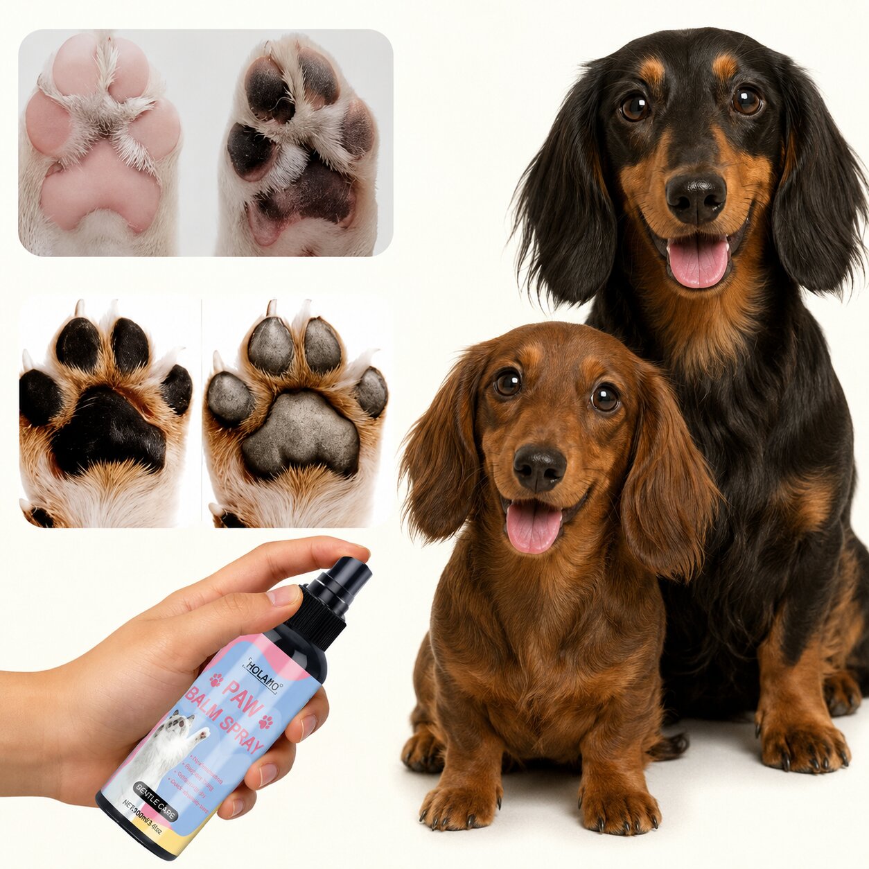 Dachshund Paw Rescue Spray™ | Instant Hydration for Soft, Healthy Paw Pads