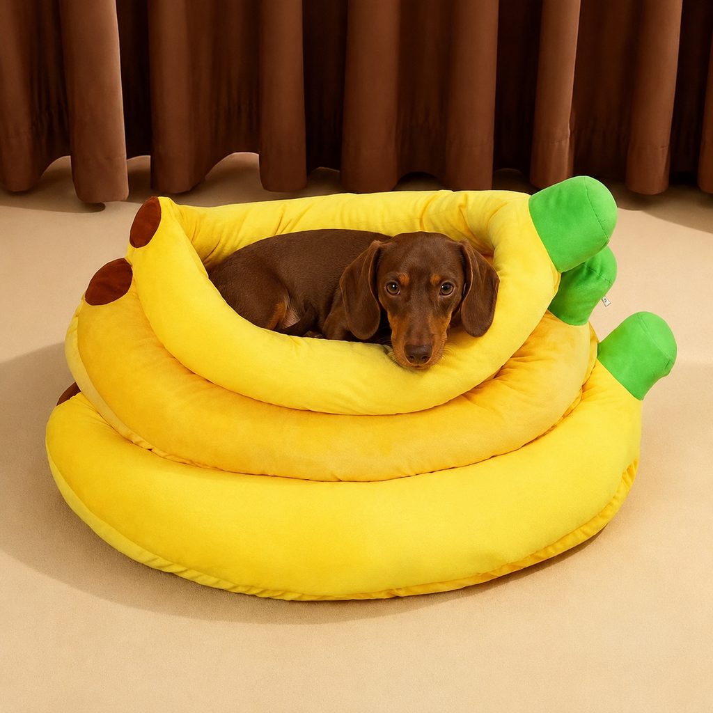 Dachshund Burrow Bed™ – Cozy Calming Cave Cushion for Ultimate Comfort