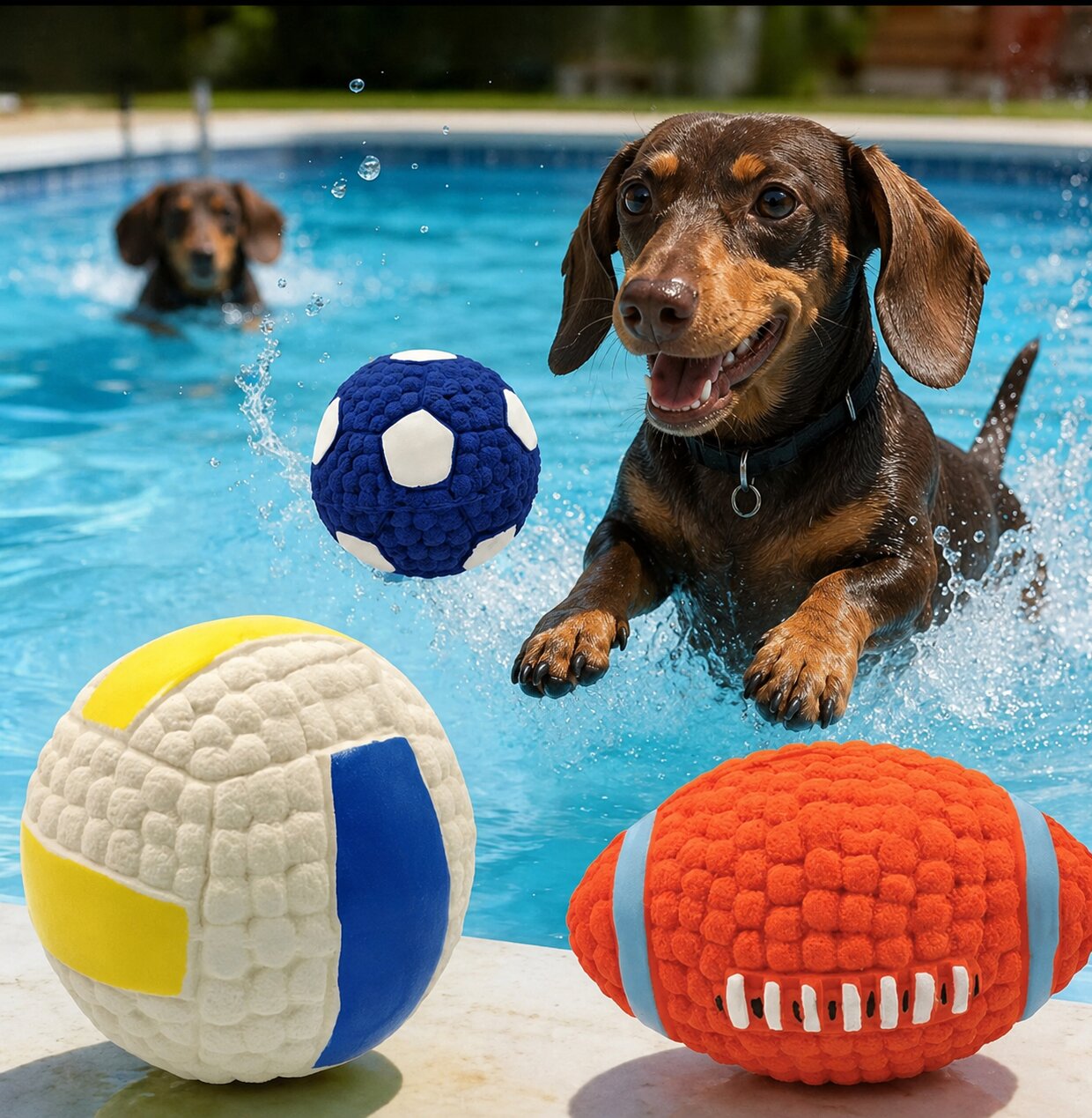 Dachshund Squeaky Balls™ | Durable Interactive Toy for Endless Fun