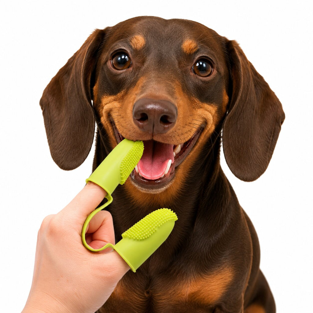Dachshund Finger Toothbrush™ | Easy Dental Care for Fresh Breath & Healthy Teeth