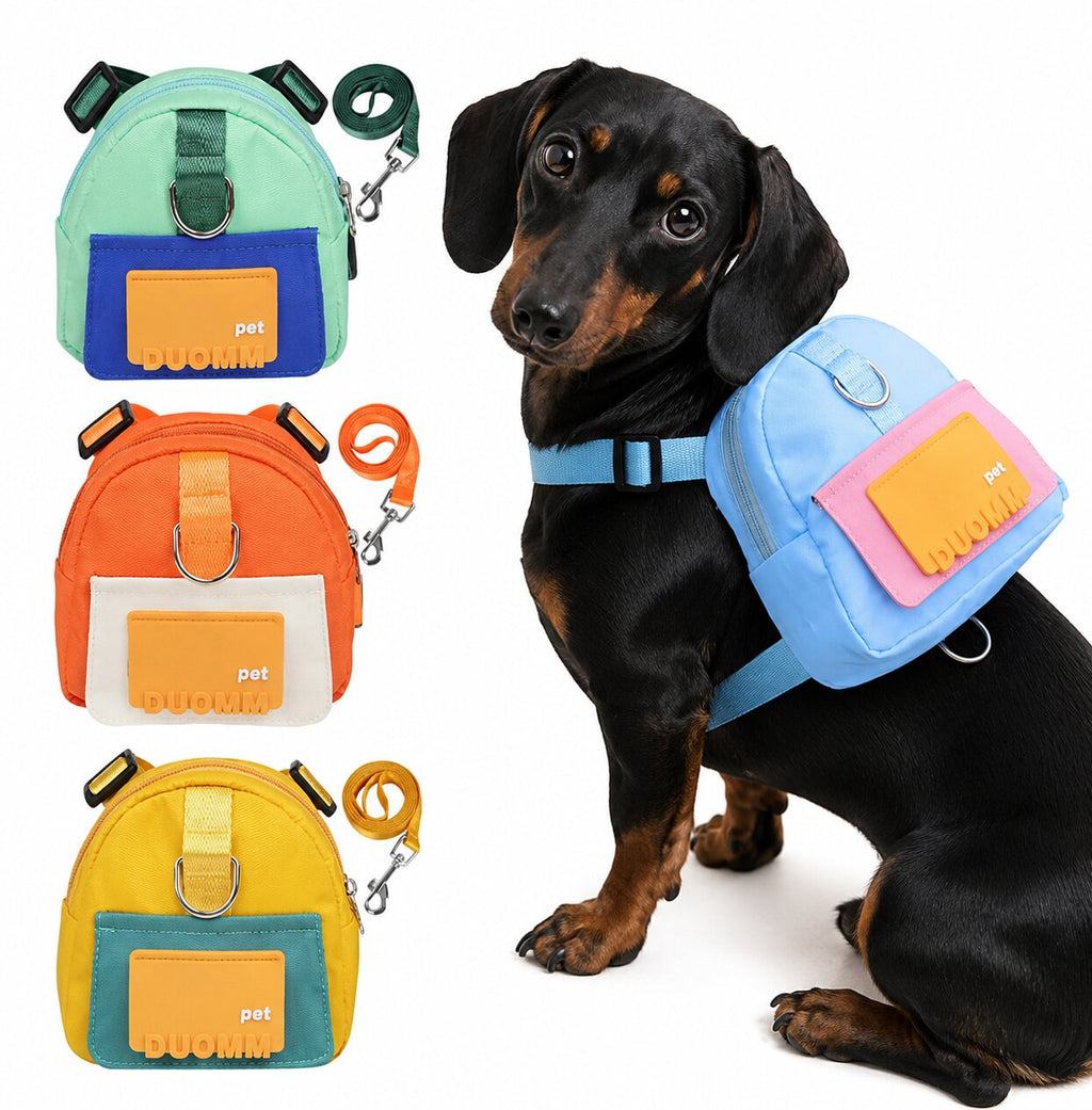 Dachshund Adventure Pack™ – Waterproof Harness Backpack for Active Sausage Dogs