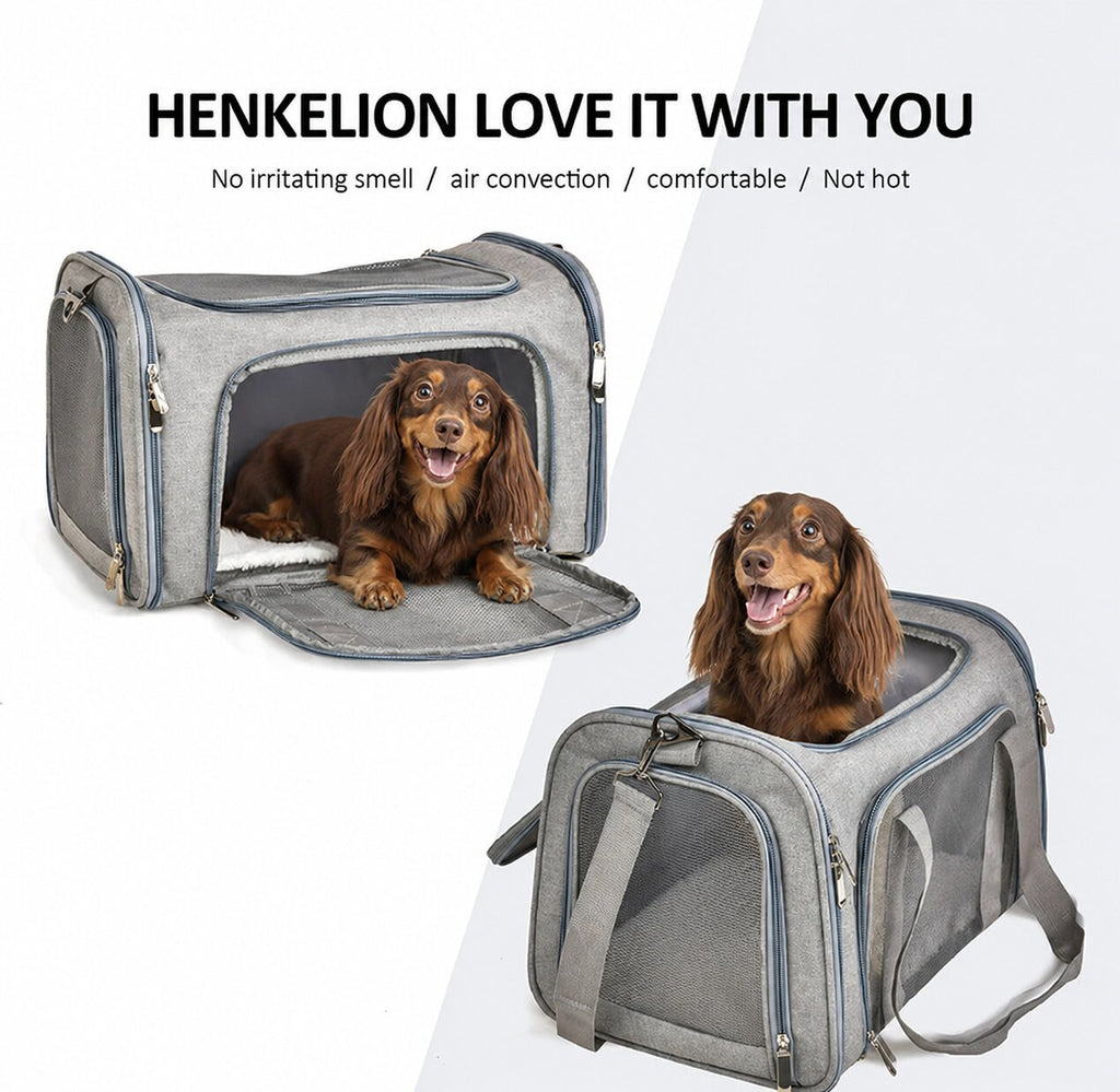 Premium Dachshund Travel Carrier Bag | Airline Approved Soft-Sided Pet Carrier for Small Dogs