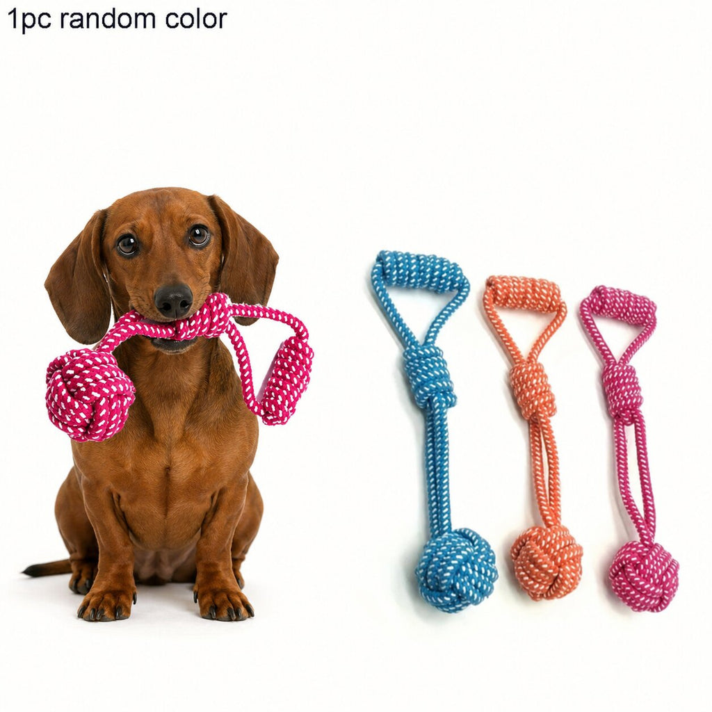 Rope Ball Tug Toy for Dachshunds – Durable Chew & Tug Toy for Interactive Play and Healthy Teeth