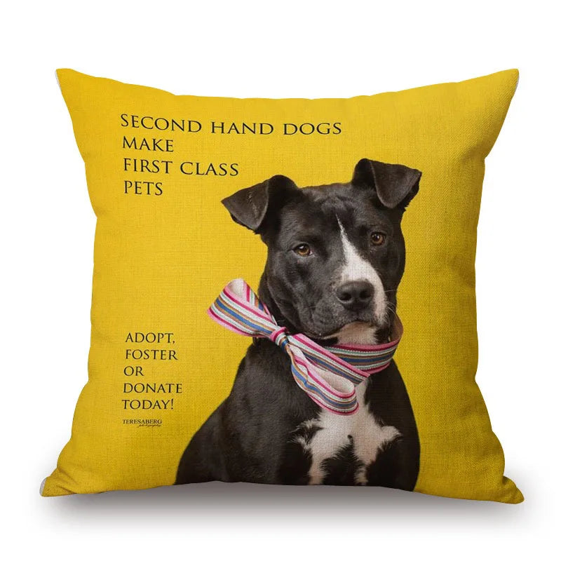 Federa Cuscino Bassotto in Dachshund Cotton & Linen Cushion Cover 45x45 cm – Decorative Throw Pillow Cover for Dachshund Loversotone e Lino 45x45 cm – Decorazione Elegante per Casa e Amanti dei Bassotti