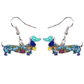 Dachshund Dangle Earrings – Elegant Sausage Dog Earrings for Dachshund Lovers