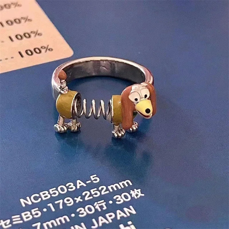 Dachshund Adjustable Ring™ | Cute Sausage Dog Couple & Friendship Jewelry