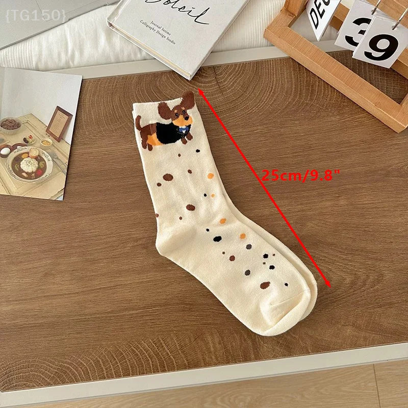 Funny Dachshund Cotton Socks – Cute Sausage Dog Gift for Dog Lovers