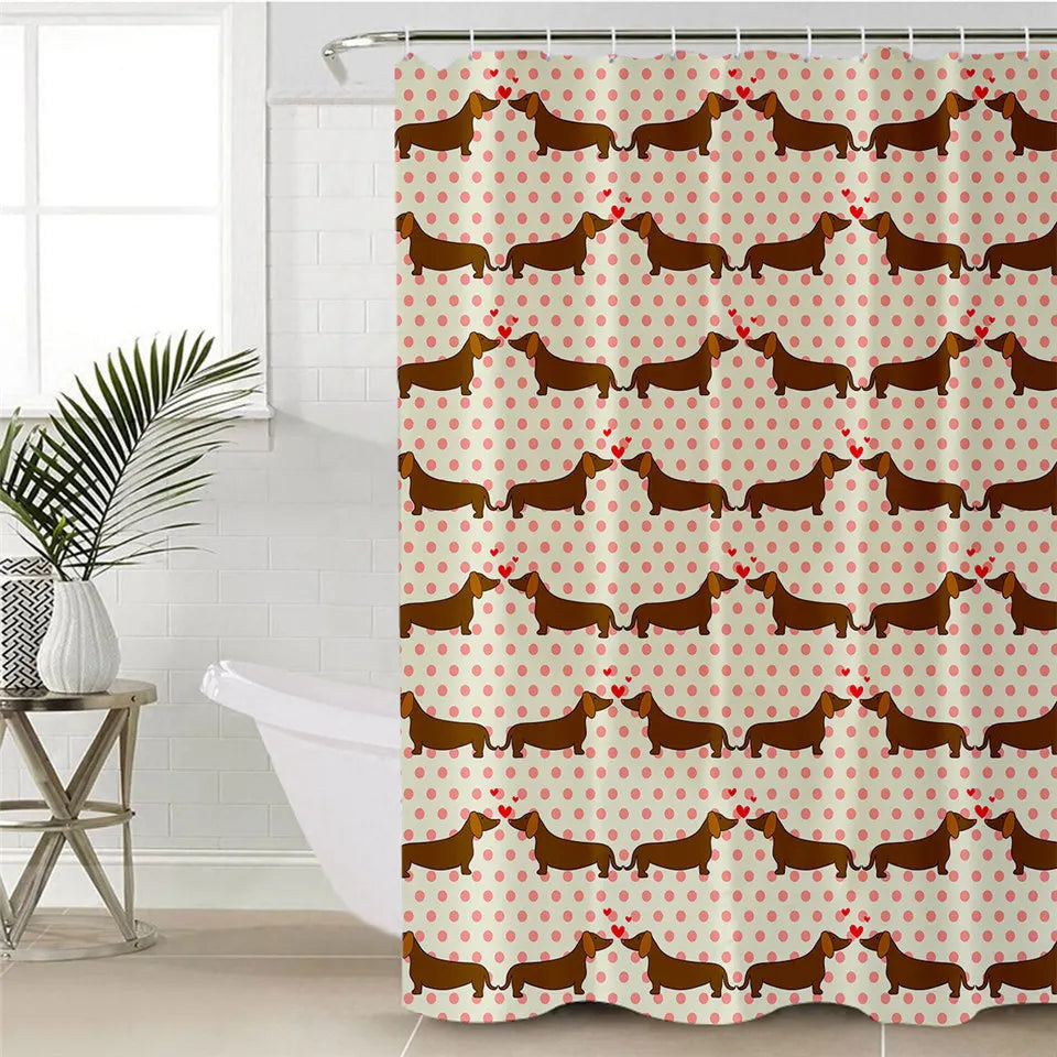 Dachshund Shower Curtain™ | Waterproof Bathroom Decor for Sausage Dog Lovers