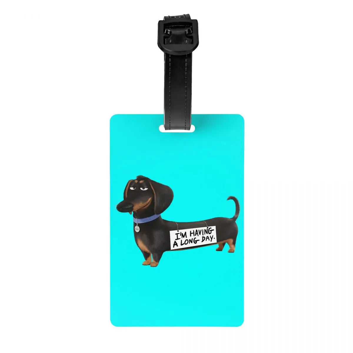 Personalized Dachshund Luggage Tag – Custom Travel ID Tag for Suitcases, Backpacks & Carry-On Bags