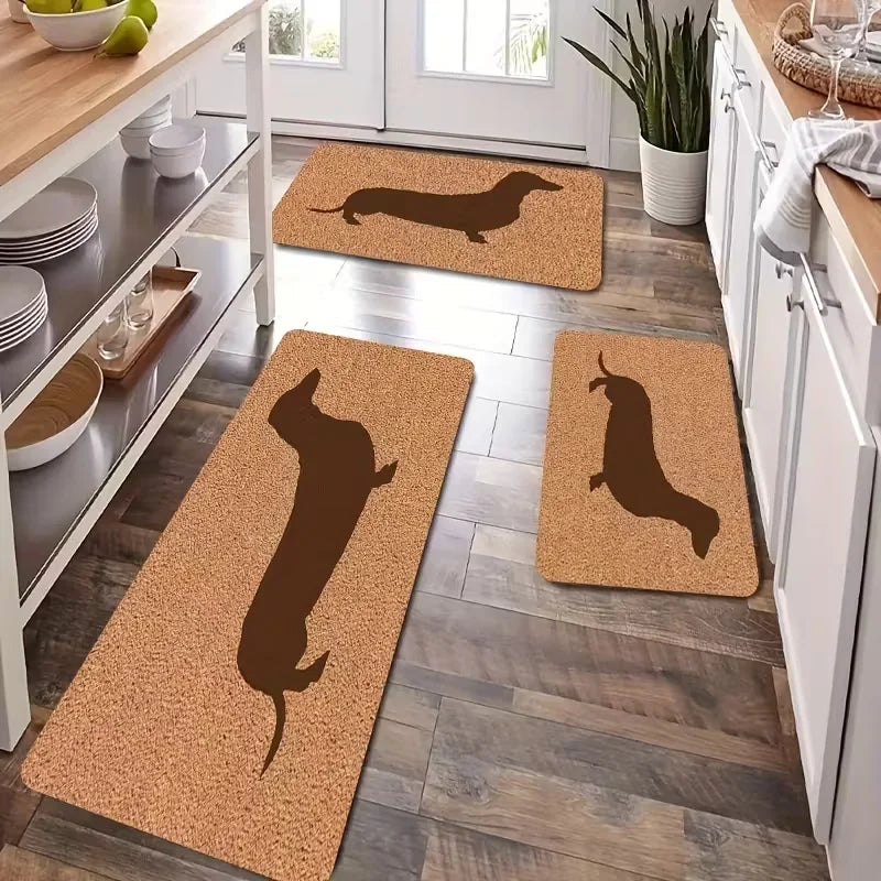 Dachshund Kitchen Runner Rug – Non-Slip Floor Mat for Entryway, Hallway & Home Decor