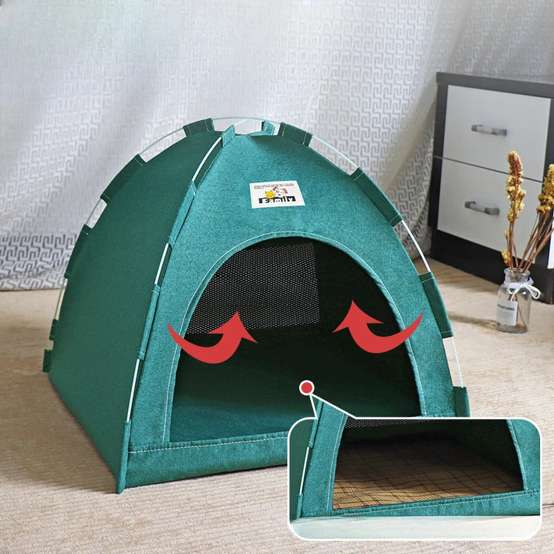 Dachshund Travel Den™ – Foldable Cozy Tent Bed for Home & Adventures