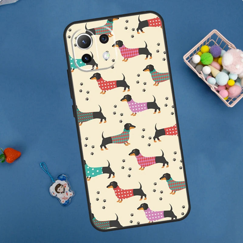 Dachshund Xiaomi Phone Case – Shockproof Soft TPU Cover for Dachshund Lovers