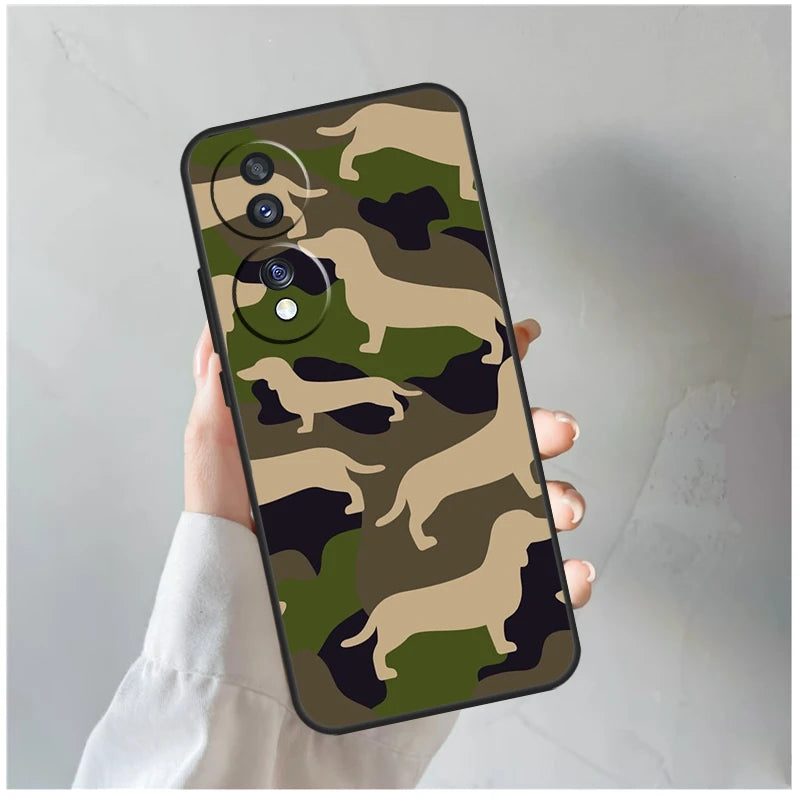 Dachshund Phone Case for Honor – Cute Sausage Dog Protective Cover for Honor Magic, X Series & Number Series