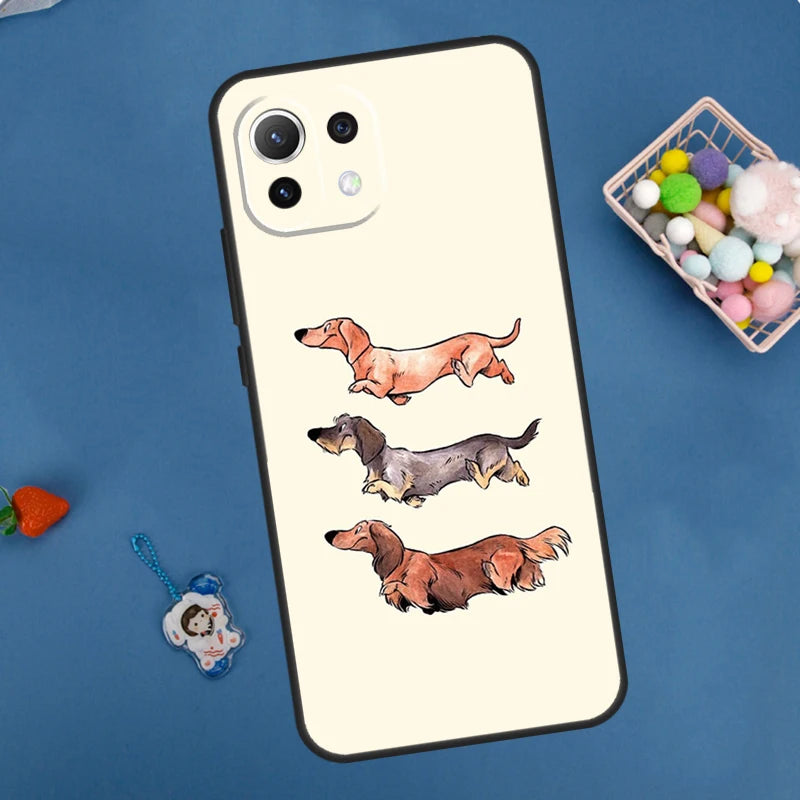 Dachshund Xiaomi Phone Case – Shockproof Soft TPU Cover for Dachshund Lovers