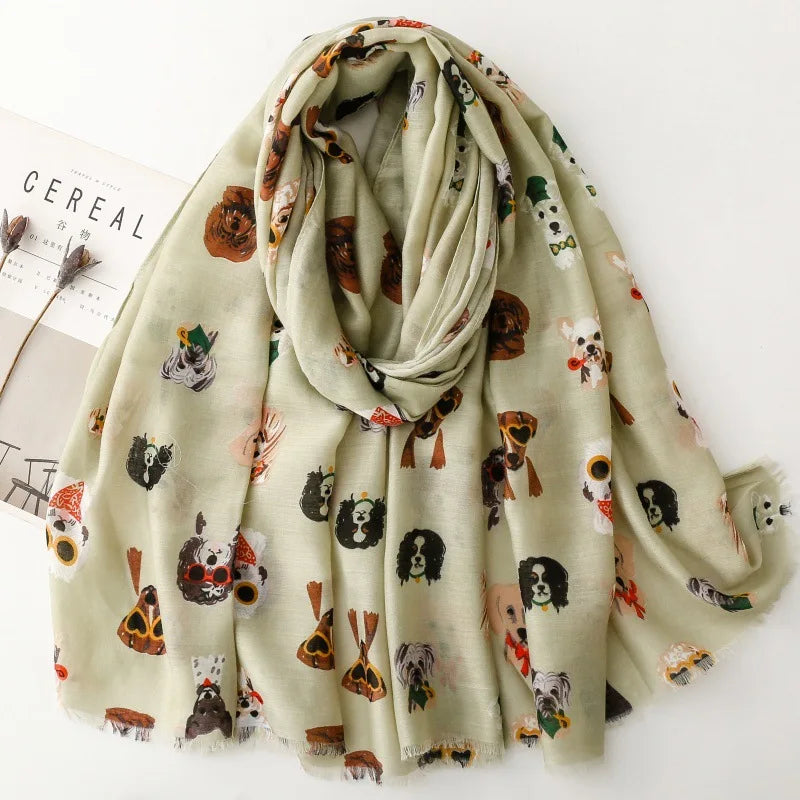 Dachshund Elegance Scarf™ – Luxury Sausage Dog Shawl for Stylish Dachshund Lovers