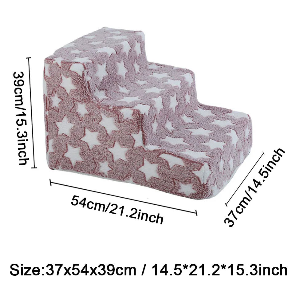 Orthopedic Foam Dog Stairs for Dachshunds | Soft Pet Steps for Beds, Sofas & Easy Joint Support