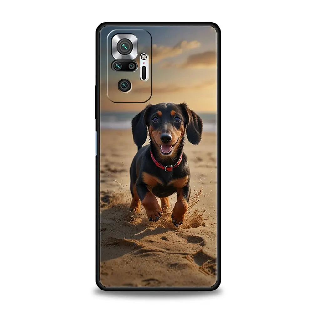 Dachshund Silhouette Xiaomi Case – Premium Shockproof Cover for Sausage Dog Lovers