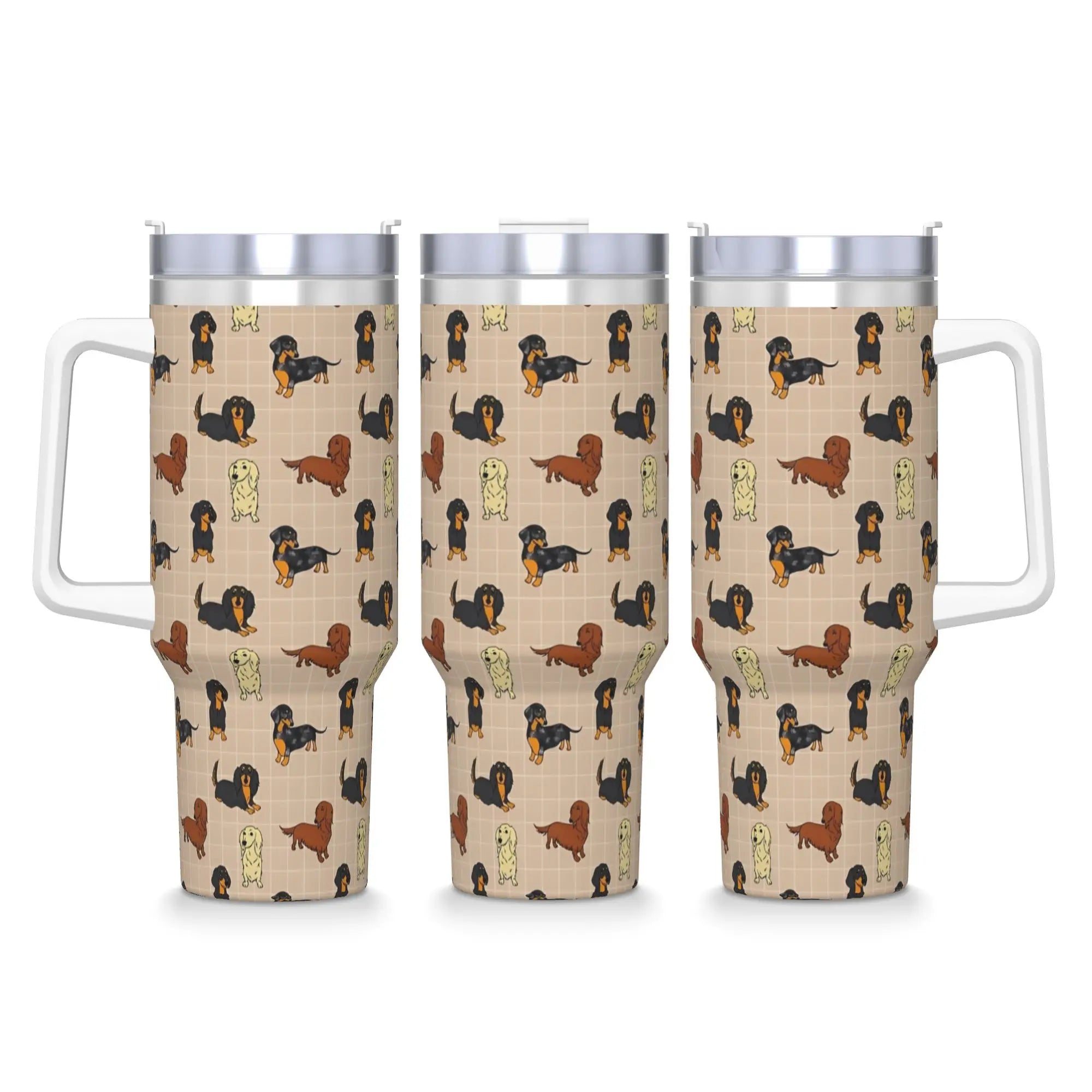 Dachshund Lover Stainless Steel Travel Tumbler – Insulated Leakproof Mug for Coffee, Tea & Daily Adventures