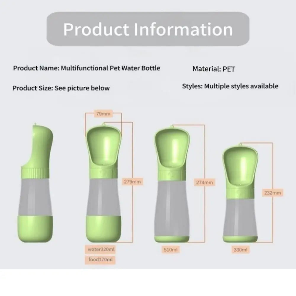 Dachshund Travel Bottle™ – 2-in-1 Portable Water & Food Dispenser for Adventures Together