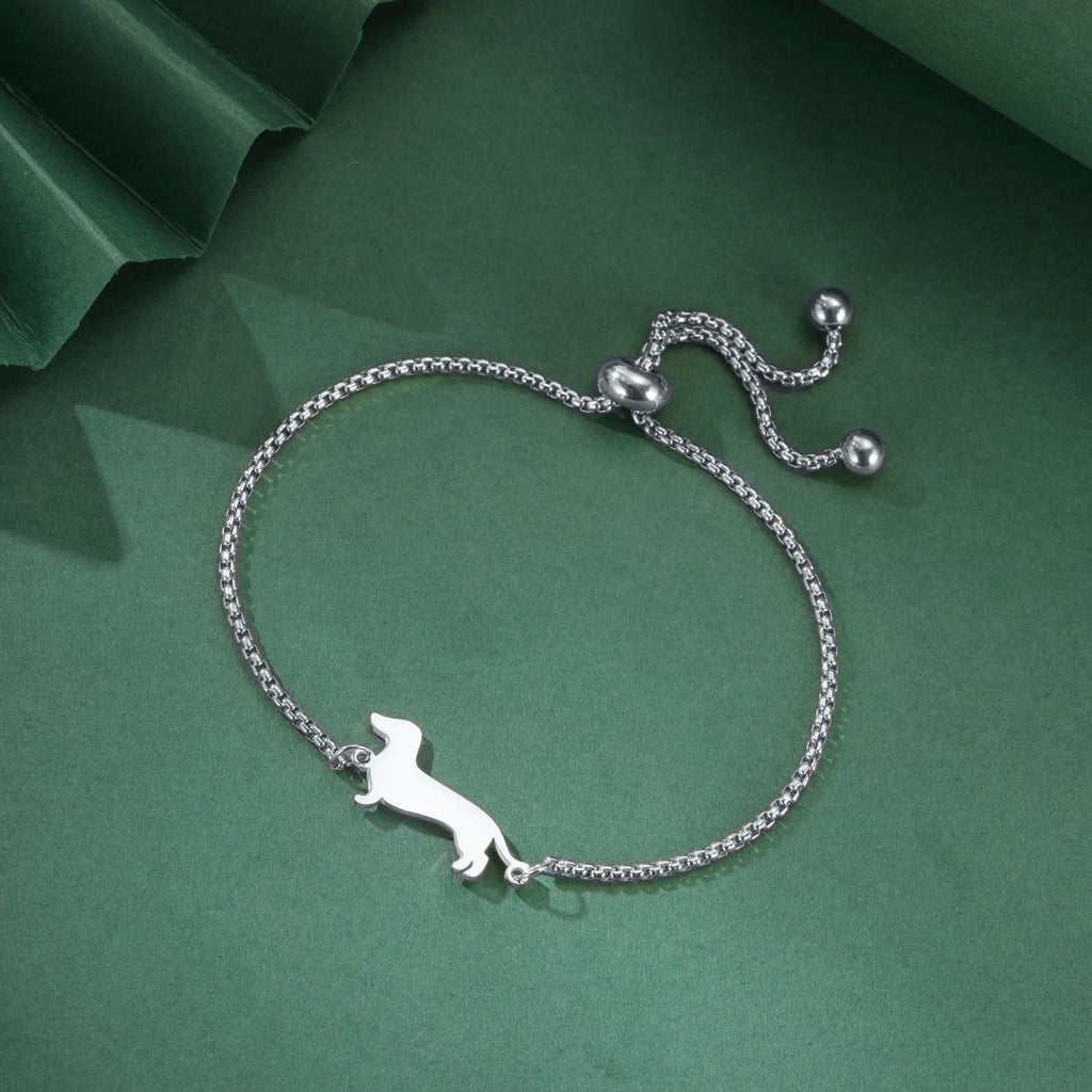 Dachshund Forever Bracelet™ – Elegant Stainless Steel Bracelet for Sausage Dog Lovers
