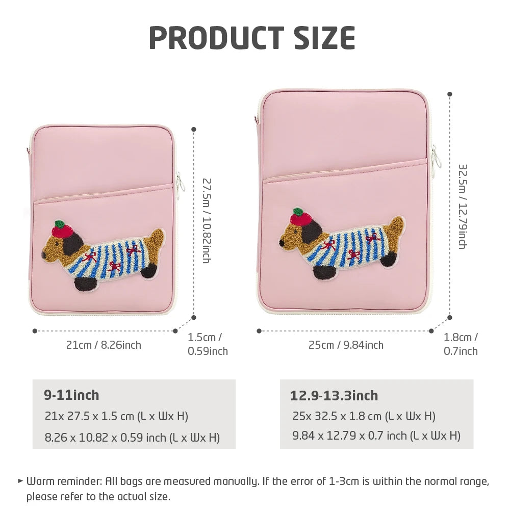 Dachshund Lover™ Tablet Sleeve – Premium Sausage Dog iPad & Laptop Case for Everyday Adventures