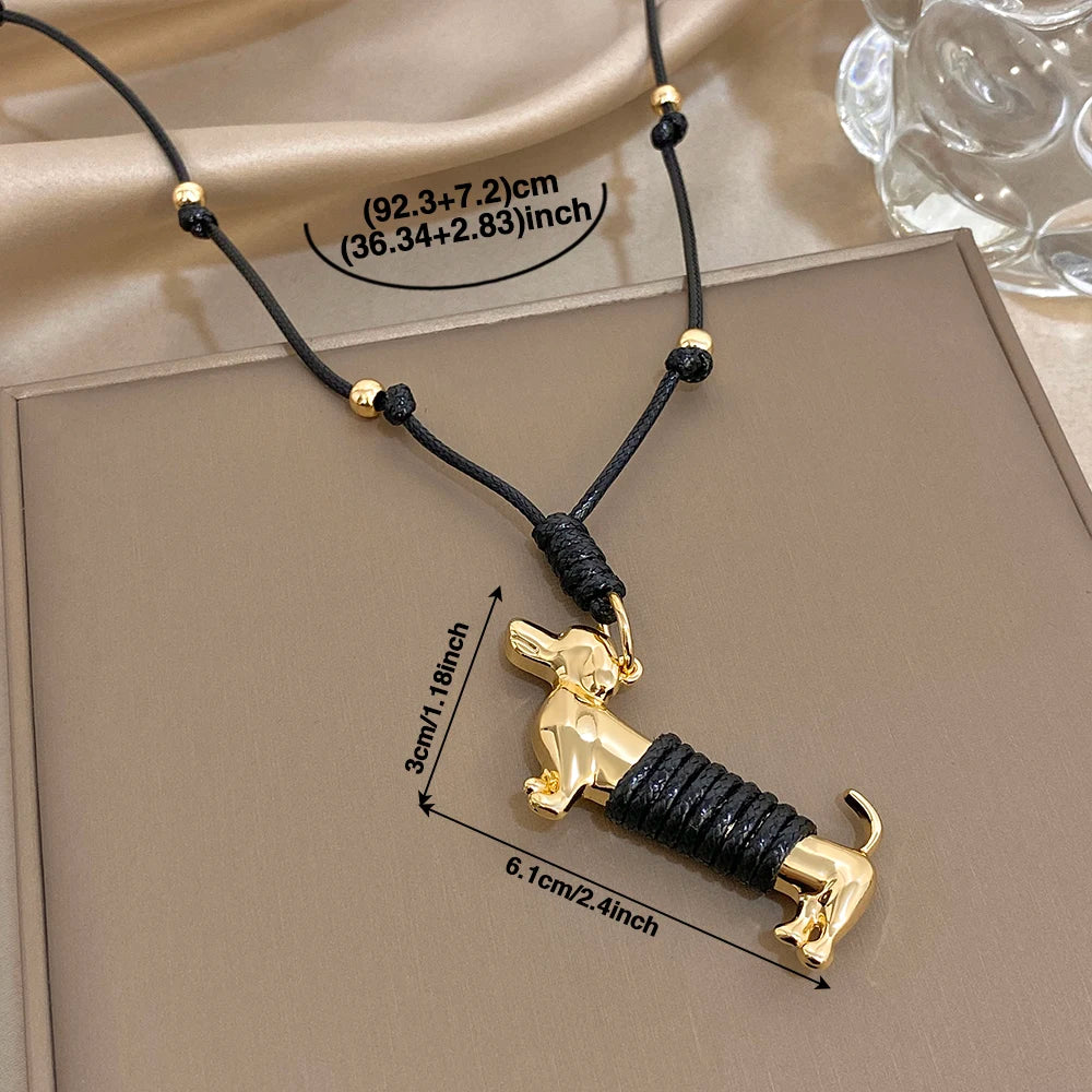 Dachshund Love Necklace™ – Elegant Sausage Dog Pendant for True Dachshund Lovers