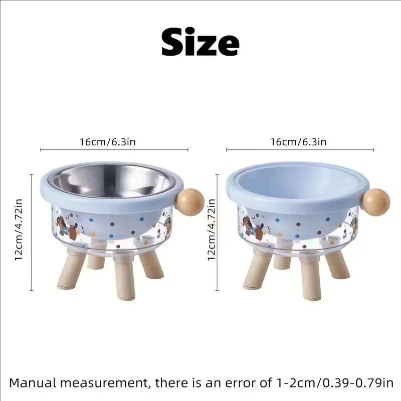 Dachshund Elevated Pet Bowl™ | Stainless Steel Anti-Spill Dog Feeding Bowl