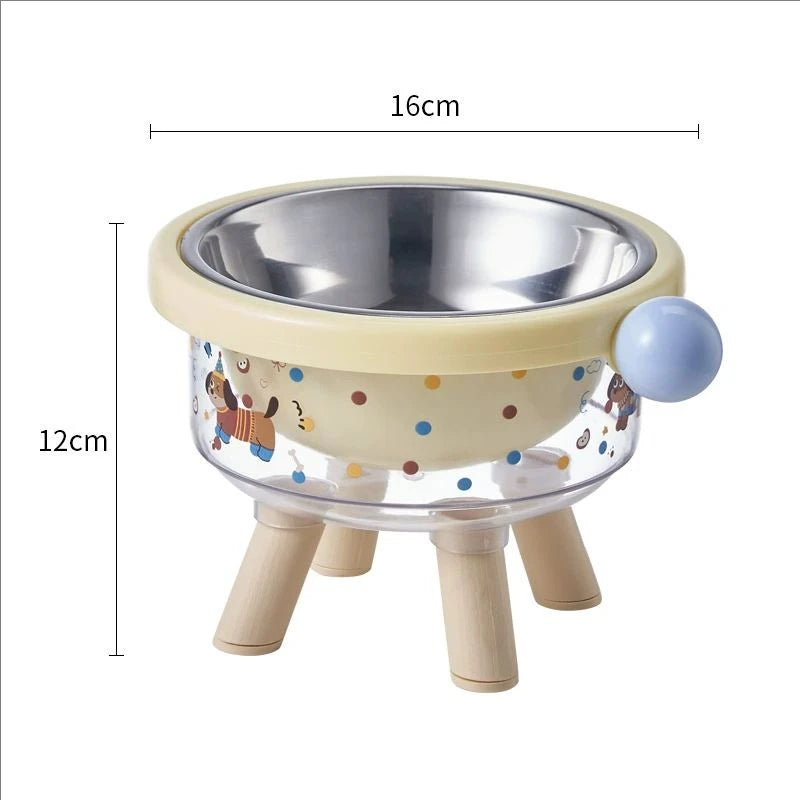 Dachshund Elevated Pet Bowl™ | Stainless Steel Anti-Spill Dog Feeding Bowl
