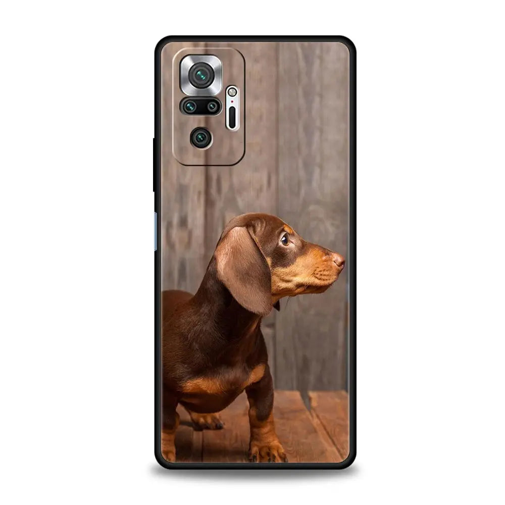 Dachshund Silhouette Xiaomi Case – Premium Shockproof Cover for Sausage Dog Lovers