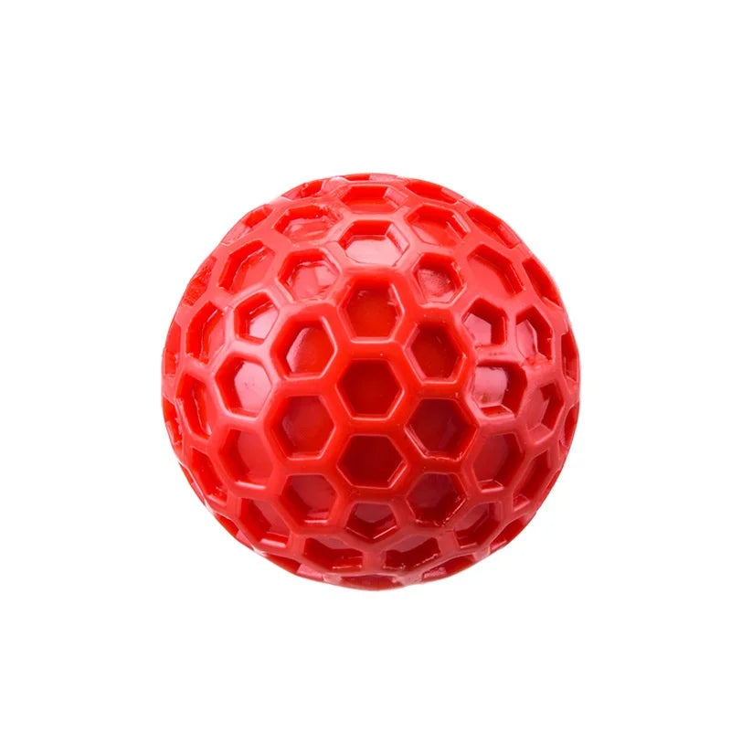 HexaChew™ for Dachshunds – Indestructible Natural Rubber Squeaky Chew Ball for Dental Health