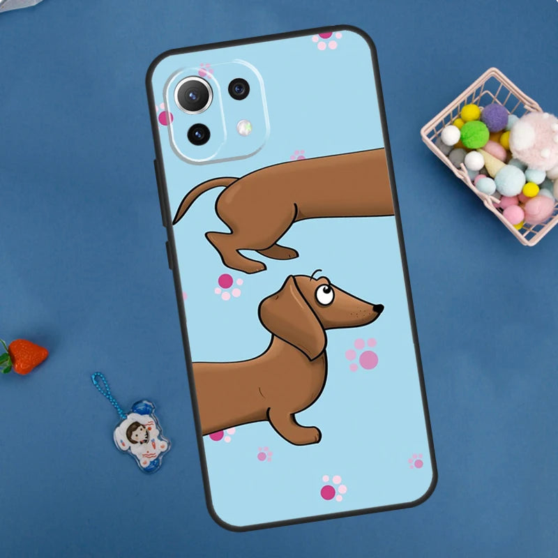Dachshund Xiaomi Phone Case – Shockproof Soft TPU Cover for Dachshund Lovers