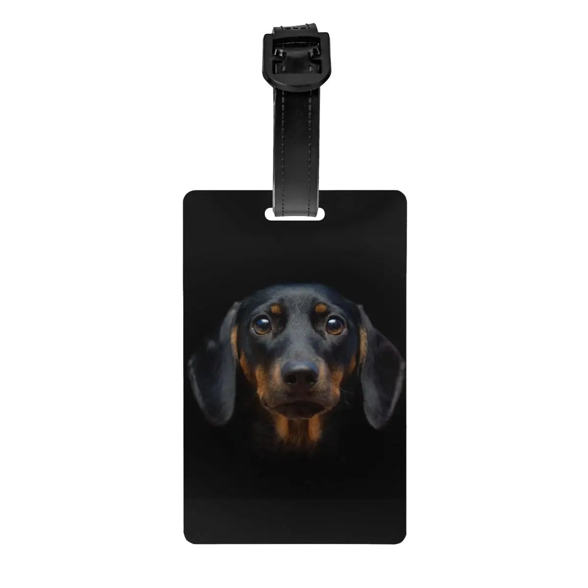 Personalized Dachshund Luggage Tag – Custom Travel ID Tag for Suitcases, Backpacks & Carry-On Bags