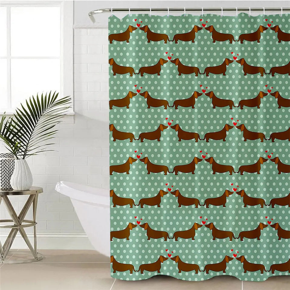 Dachshund Shower Curtain™ | Waterproof Bathroom Decor for Sausage Dog Lovers